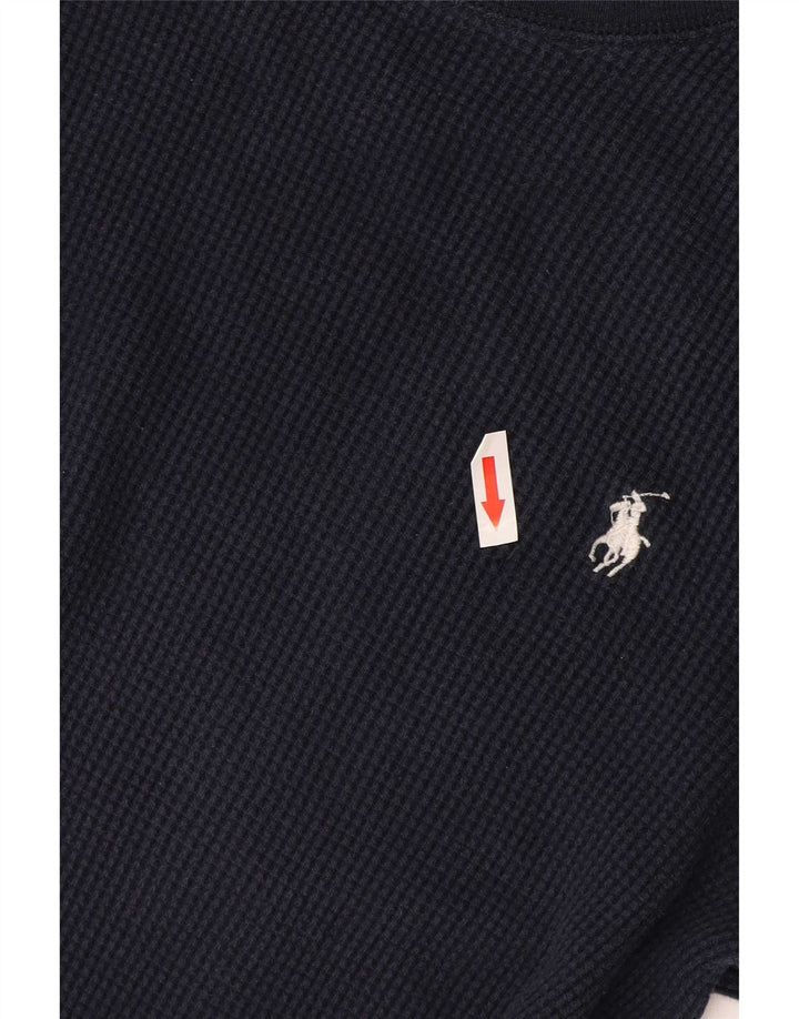 Polo Ralph Lauren muška majica dugih rukava srednje tamnoplave pamučne boje