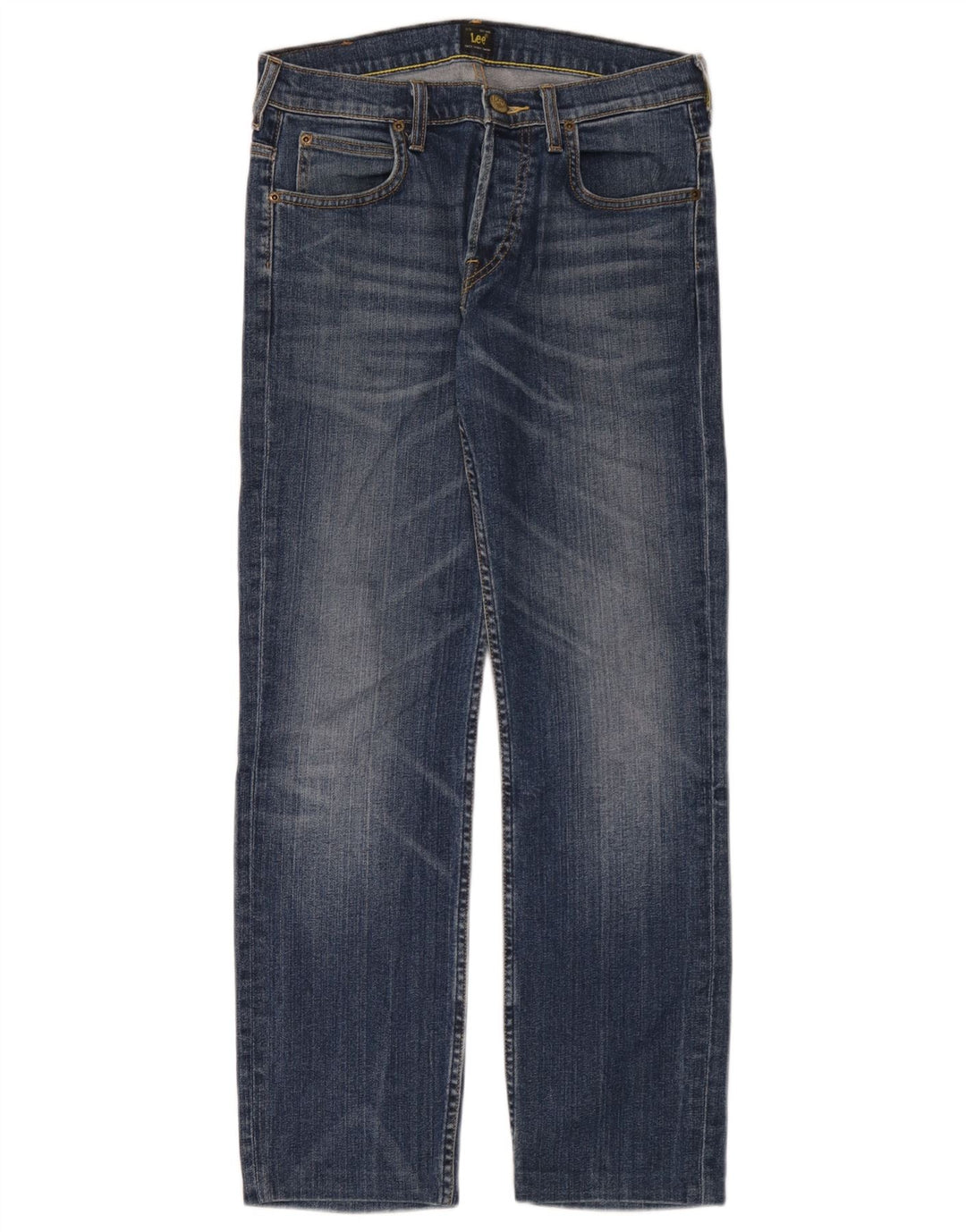 Lee Mens Powell Straight Jeans W29 L30 Plavi pamuk