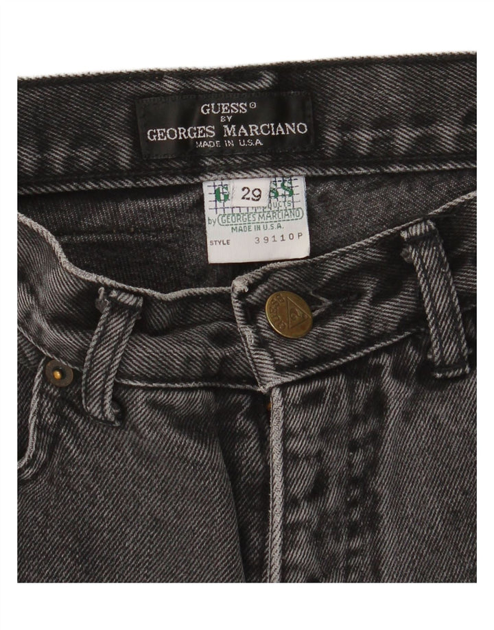Ženske sužene traperice Guess W29 L24 crni pamuk