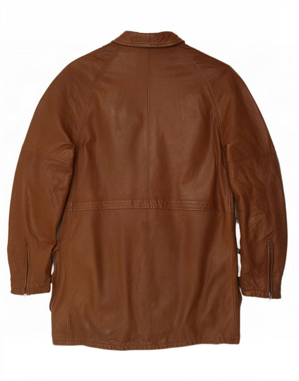 Vintage ženski kožni kaput IT 50 XL smeđi