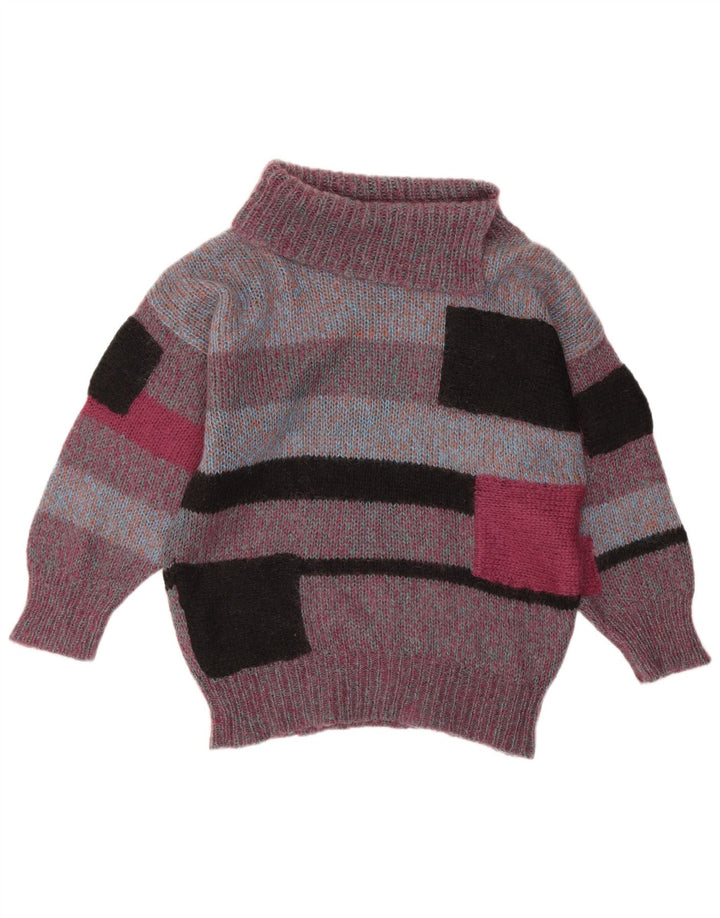 VINTAGE ženski pulover s rol izrezom UK 18 XL ljubičaste boje