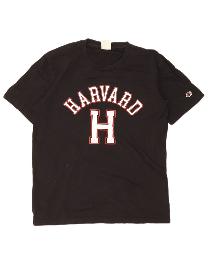 Champion Muška Harvard Graphic T-Shirt majica Srednji crni pamuk