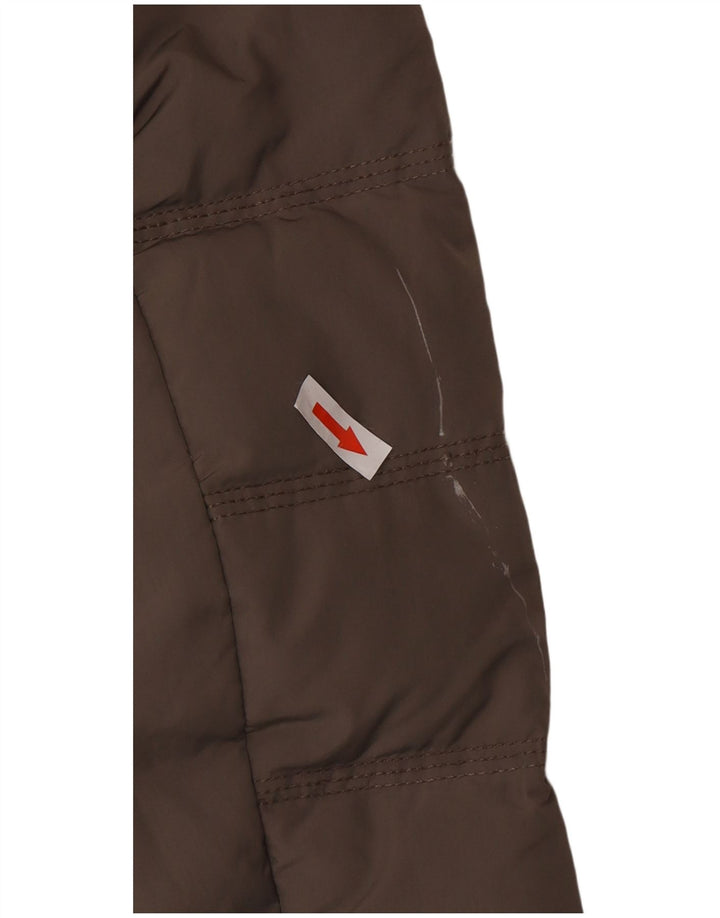 Woolrich ženski podstavljeni kaput s kapuljačom UK 6 XS sivi poliester zimski