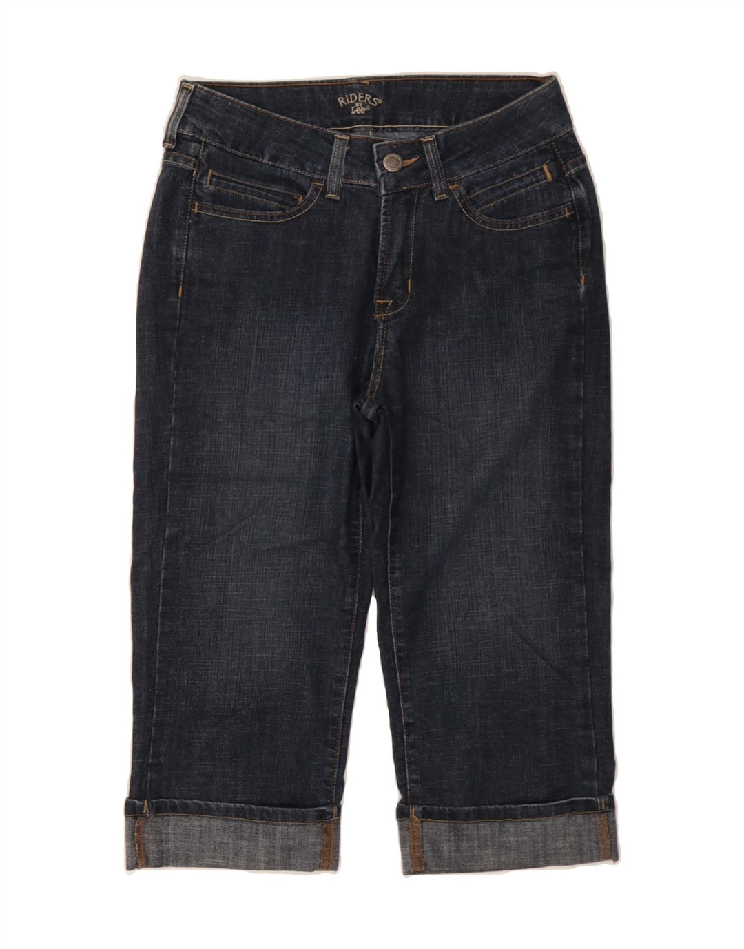 LEE Womens Capri Jeans US 8 Medium W28 L18 Navy Blue Cotton Vintage Lee and Second-Hand Lee from Messina Hembry 