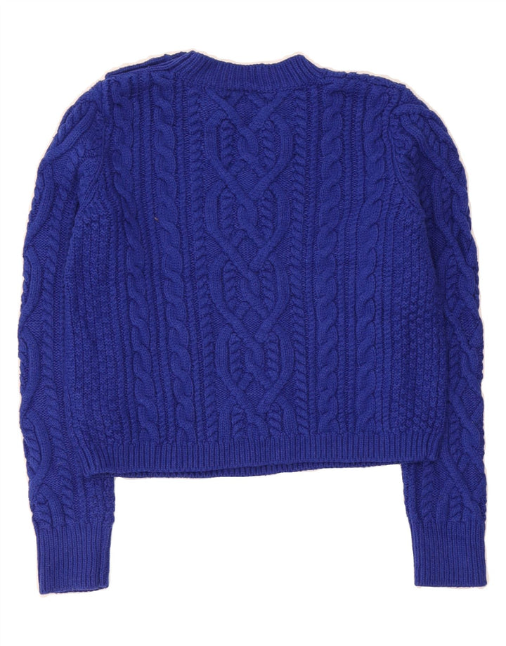 Womens Crop Crew Neck Jumper Sweater UK 10 Small Vintage Topshop and Second-Hand Topshop from Messina Hembry 