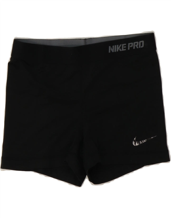 NIKE Womens Dri Fit Sport Shorts UK 12 Medium  Black Polyester Vintage Nike and Second-Hand Nike from Messina Hembry 