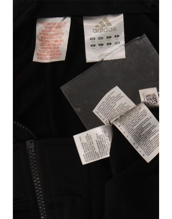 ADIDAS Gornja jakna trenirke za dječake 13-14 godina crni poliester