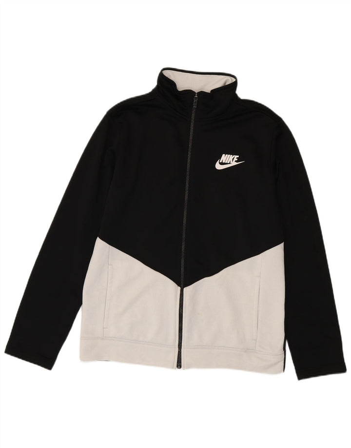 Nike Boys Trenirka Gornja jakna 13-14 godina XL crna poliesterska boja