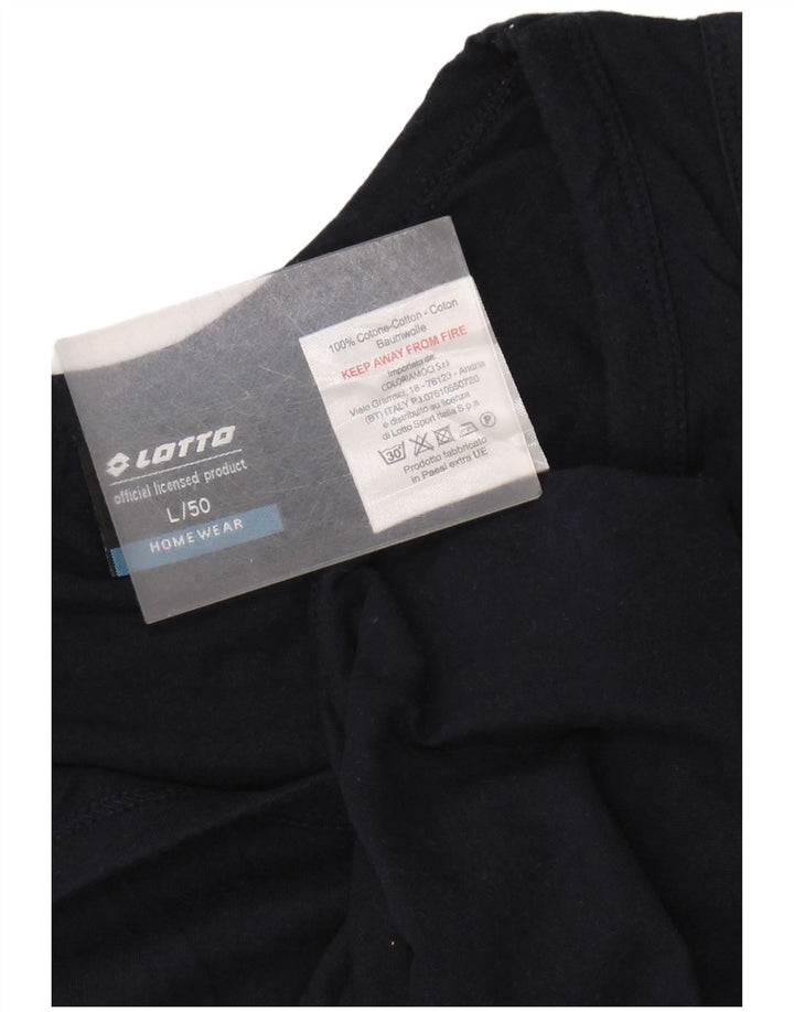 Veliki muški grafički prsluk Lotto, tamnoplavi pamuk