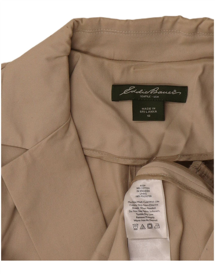 EDDIE BAUER Ženska jakna s 2 gumba US 10 Large Beige Cotton