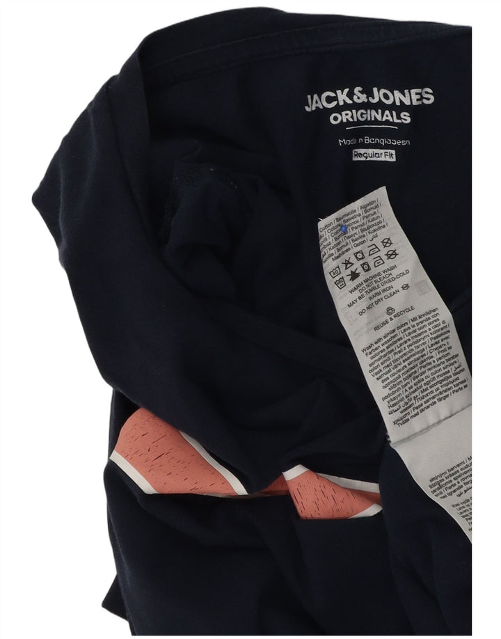 Jack & Jones muška grafička majica kratkih rukava srednje tamnoplave boje