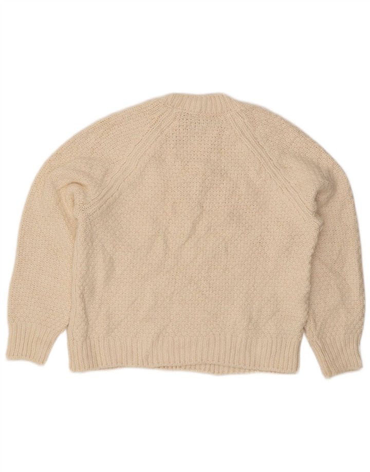 Marks & Spencer ženski džemper s okruglim izrezom UK 10 Small Off White