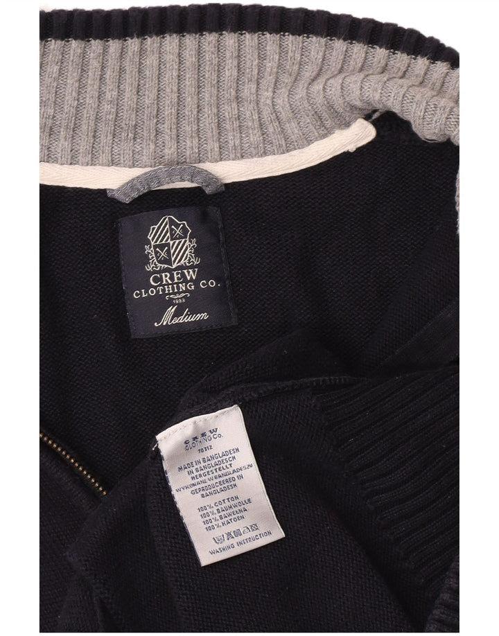 Crew Clothing Muški kardigan pulover Srednje tamnoplavi pamuk