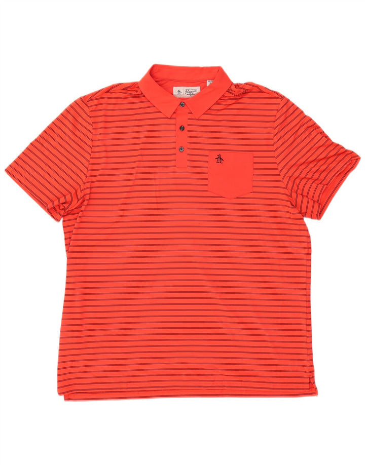 PENGUIN muška polo majica XL poliester na crvene pruge