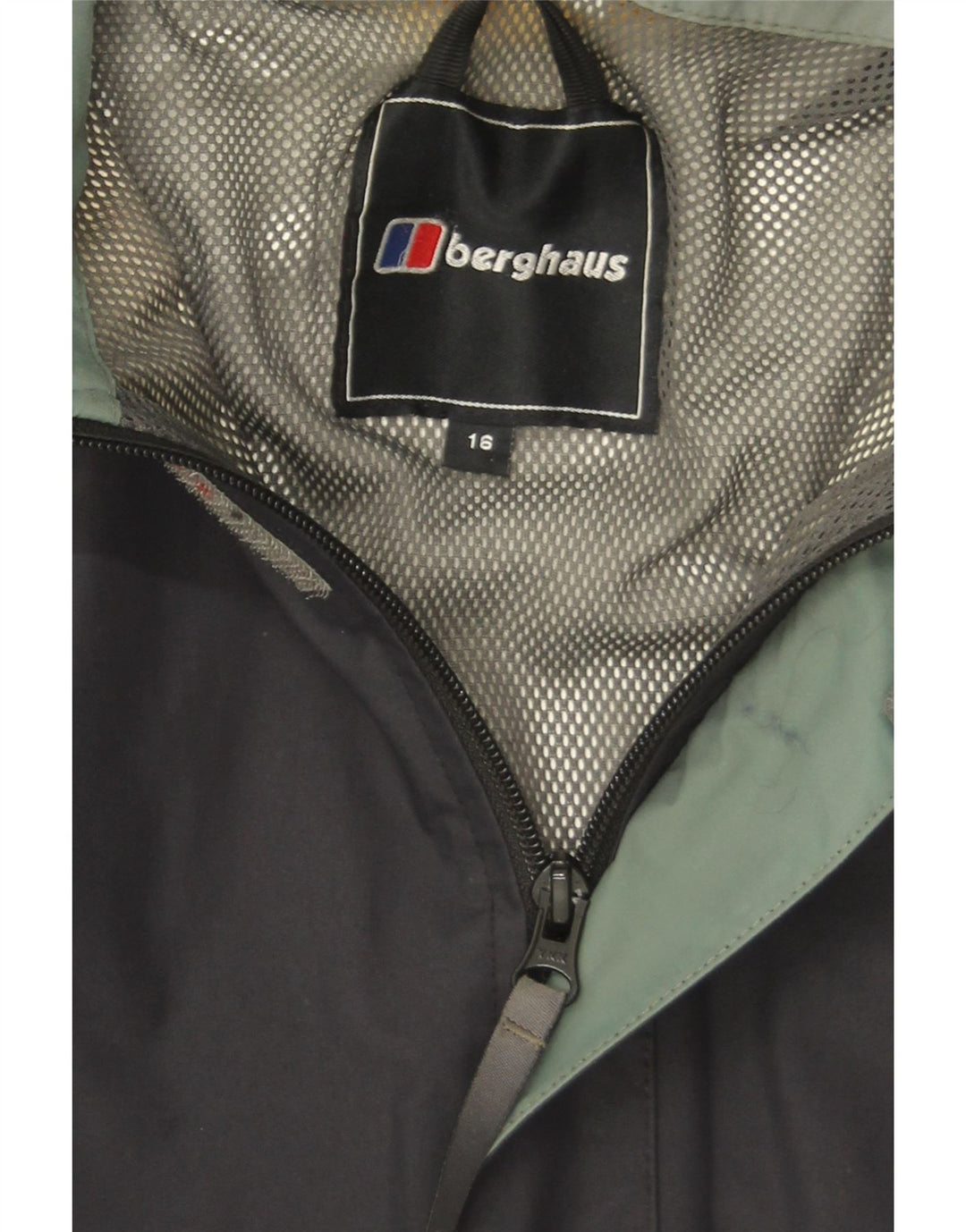 Berghaus ženska kišna jakna s kapuljačom UK 16 velika tamnoplava poliamidna