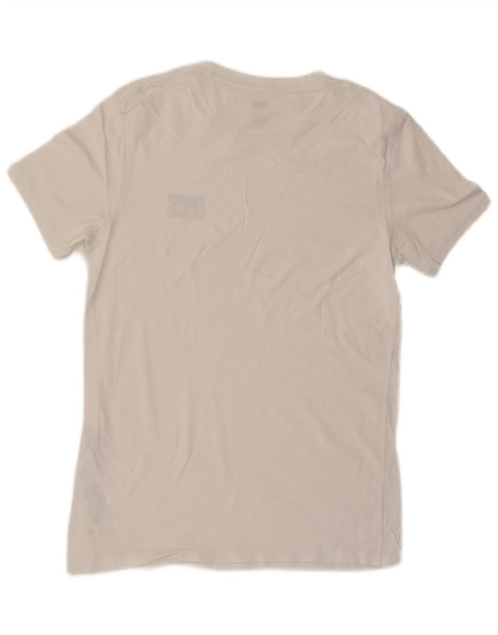 LEVI'S Mens Slim T-Shirt Top Medium White Cotton