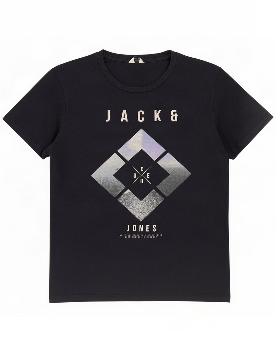 Jack & Jones majica kratkih rukava s grafičkim motivima srednje crna