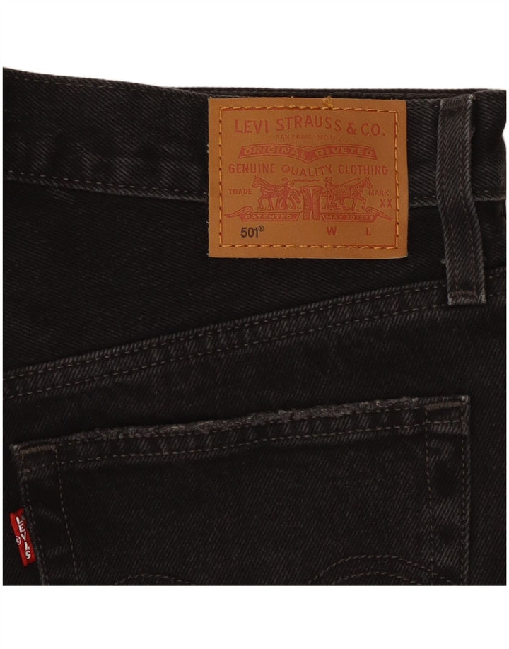 Levi's ženske 501 kratke traper kratke hlače W28 srednje crne