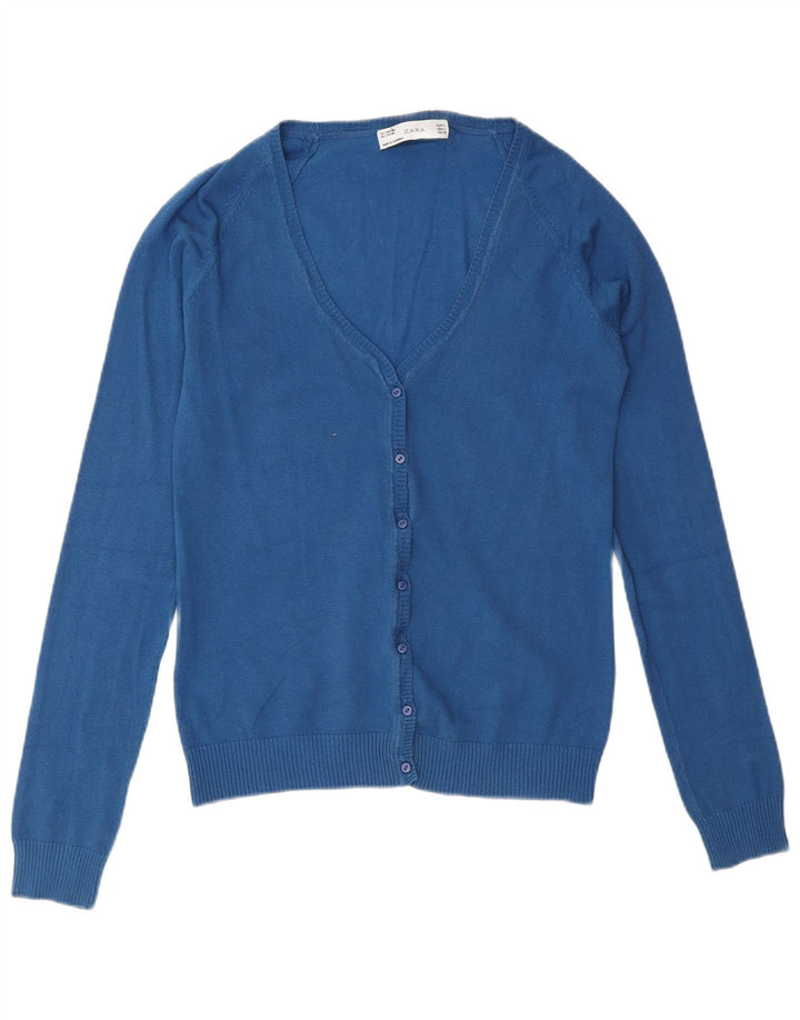 Zara ženski kardigan pulover UK 14 Large Blue