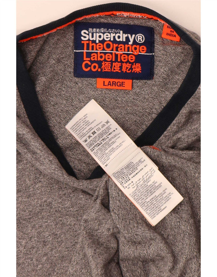 Superdry muška majica kratkih rukava Veliki sivi pamuk