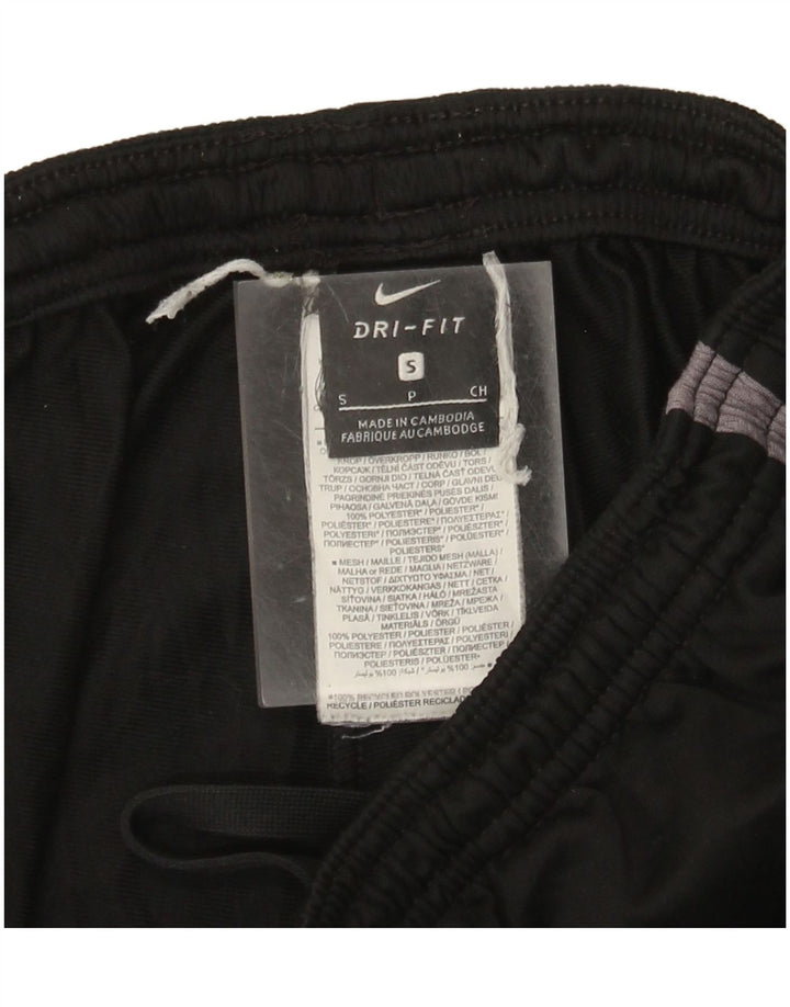 Nike muške Dri Fit hlače za trenirku male crne poliesterske boje