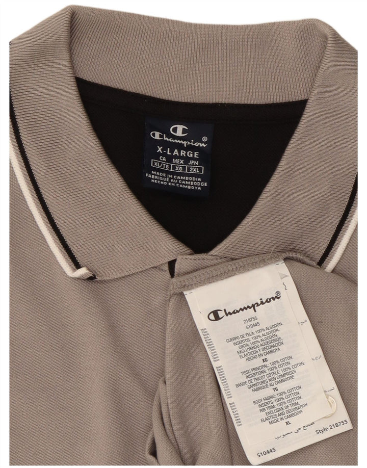 CHAMPION Muška polo majica XL sivi pamuk