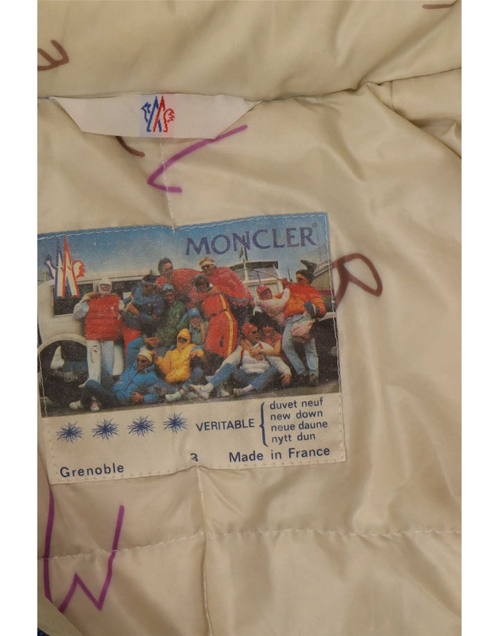 Moncler muška podstavljena jakna s kapuljačom, velika plava poliamidna veličina 3