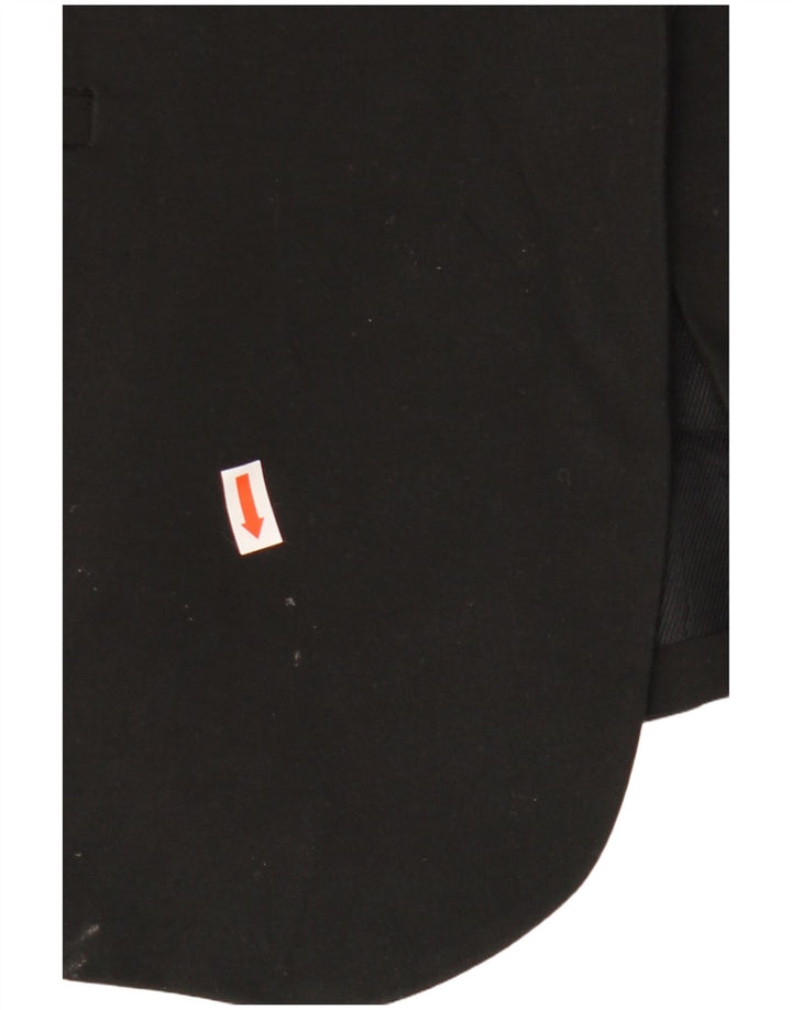 ZARA ženski sako sa 1 gumbom UK 12 srednje crni poliester