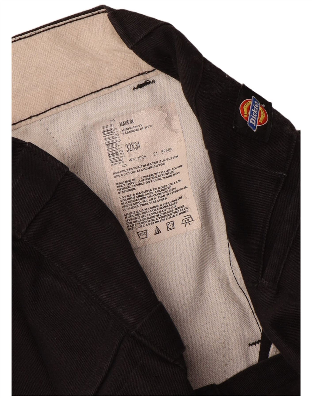 Dickies muške ravne chino hlače W32 L34 smeđi poliester