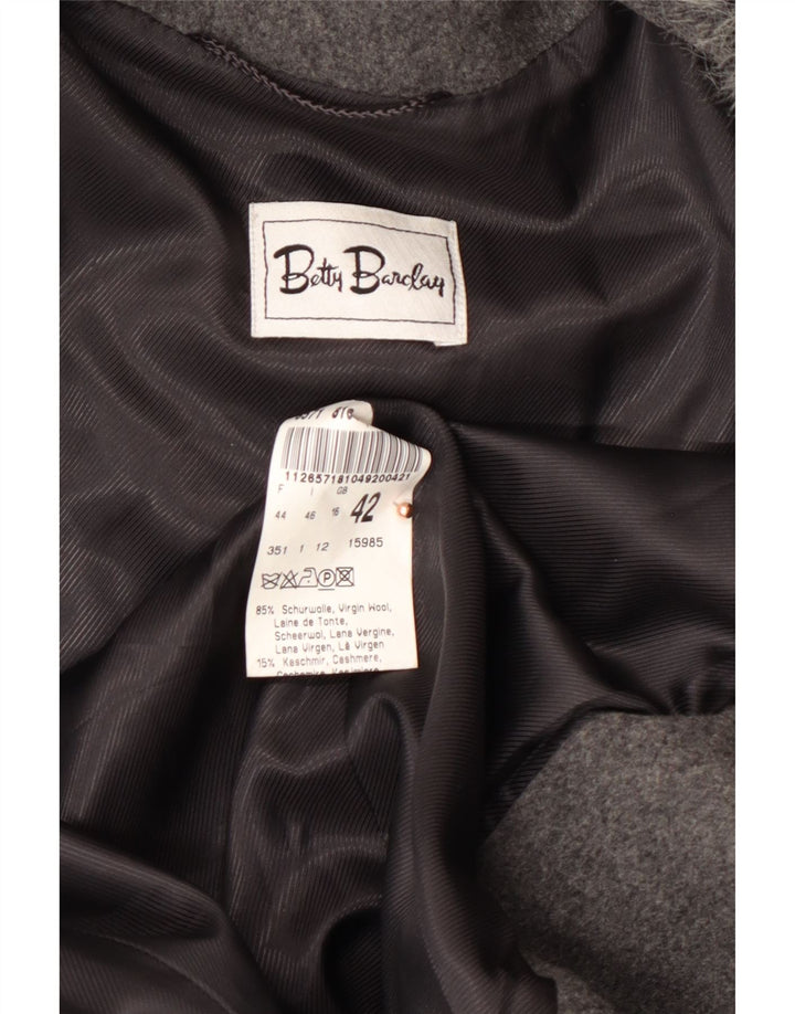 BETTY BARCLAY Ženski kaput UK 16 Velika siva nova vuna