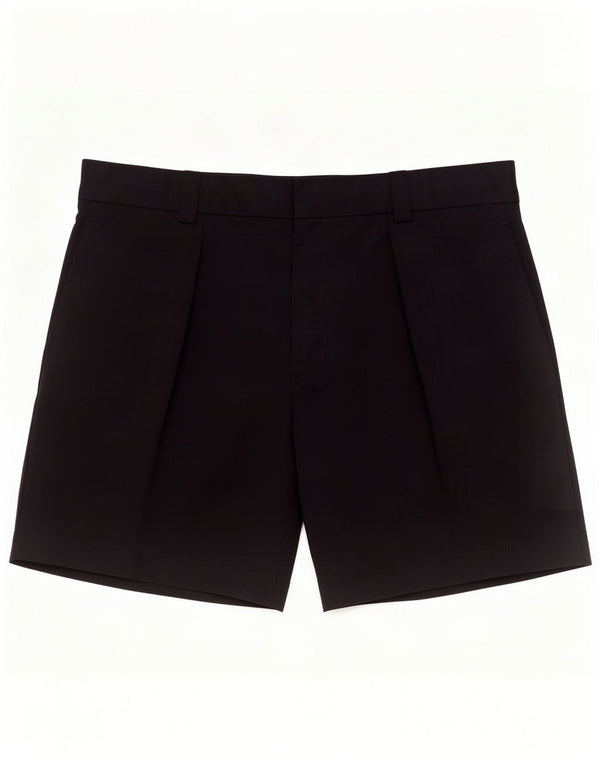 Topshop ženske kratke chino hlače s štipaljkama UK 12 srednje W30 crni poliester
