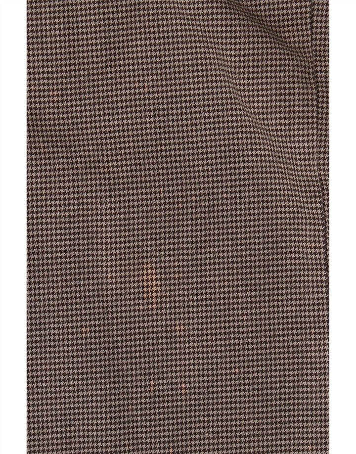 Mash Mens Slim Fit Casual Trousers IT 48 Medium W32 L32 Grey Houndstooth