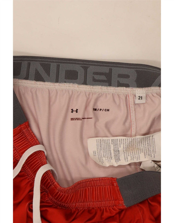 Under Armour ženske sportske kratke hlače UK 10 mali crveni poliester u boji