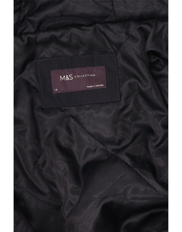 Marks & Spencer ženska vjetrovka s kapuljačom UK 14 srednje tamnoplava