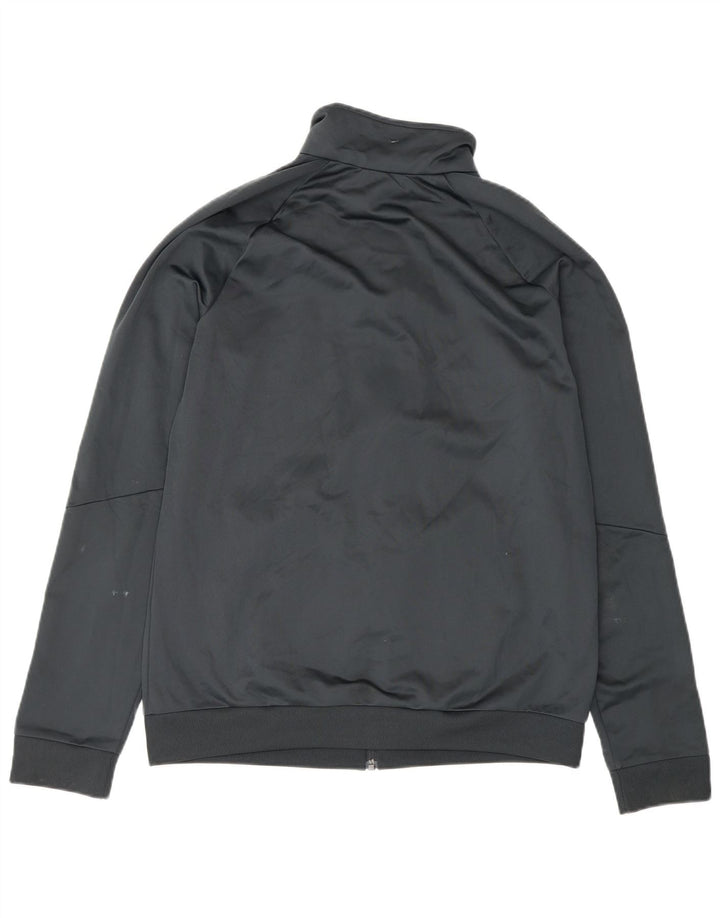 ADIDAS Womens Tracksuit Top Jacket UK 16/18 Large Grey Polyester