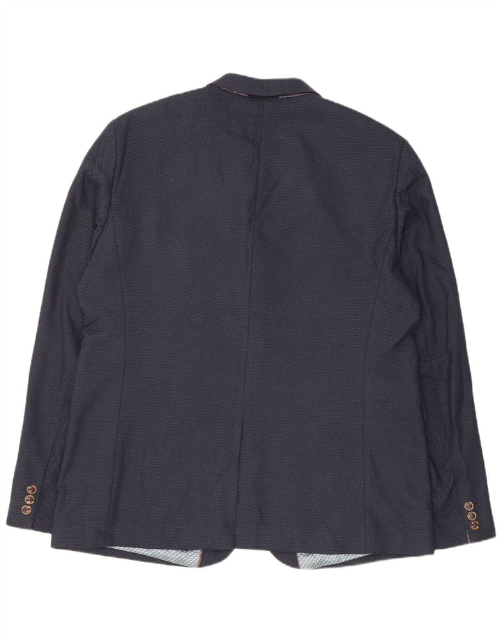 Ted Baker Muška jakna sa 2 gumba Vel. 7 3XL tamnoplavi poliester