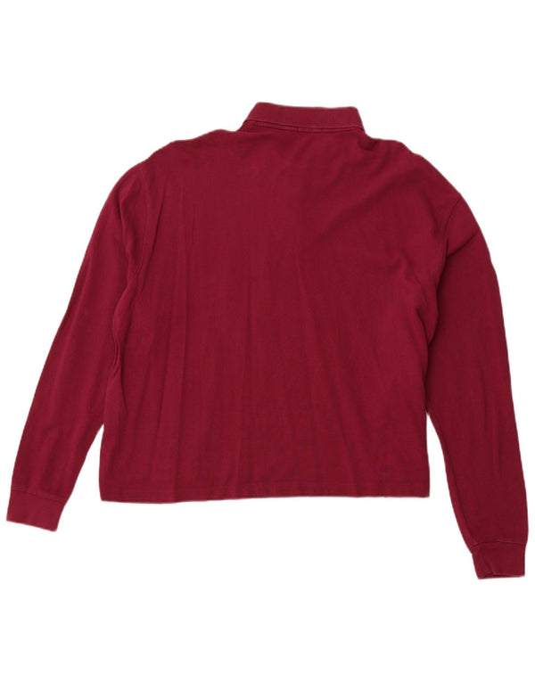 POLO RALPH LAUREN Ženska prevelika skraćena polo majica UK 10 Mala ružičasta