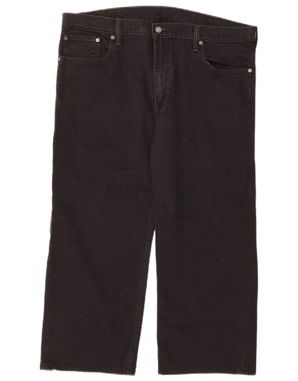 Levi's muške 569 kratke traperice širokog kroja W40 L24 crni pamuk