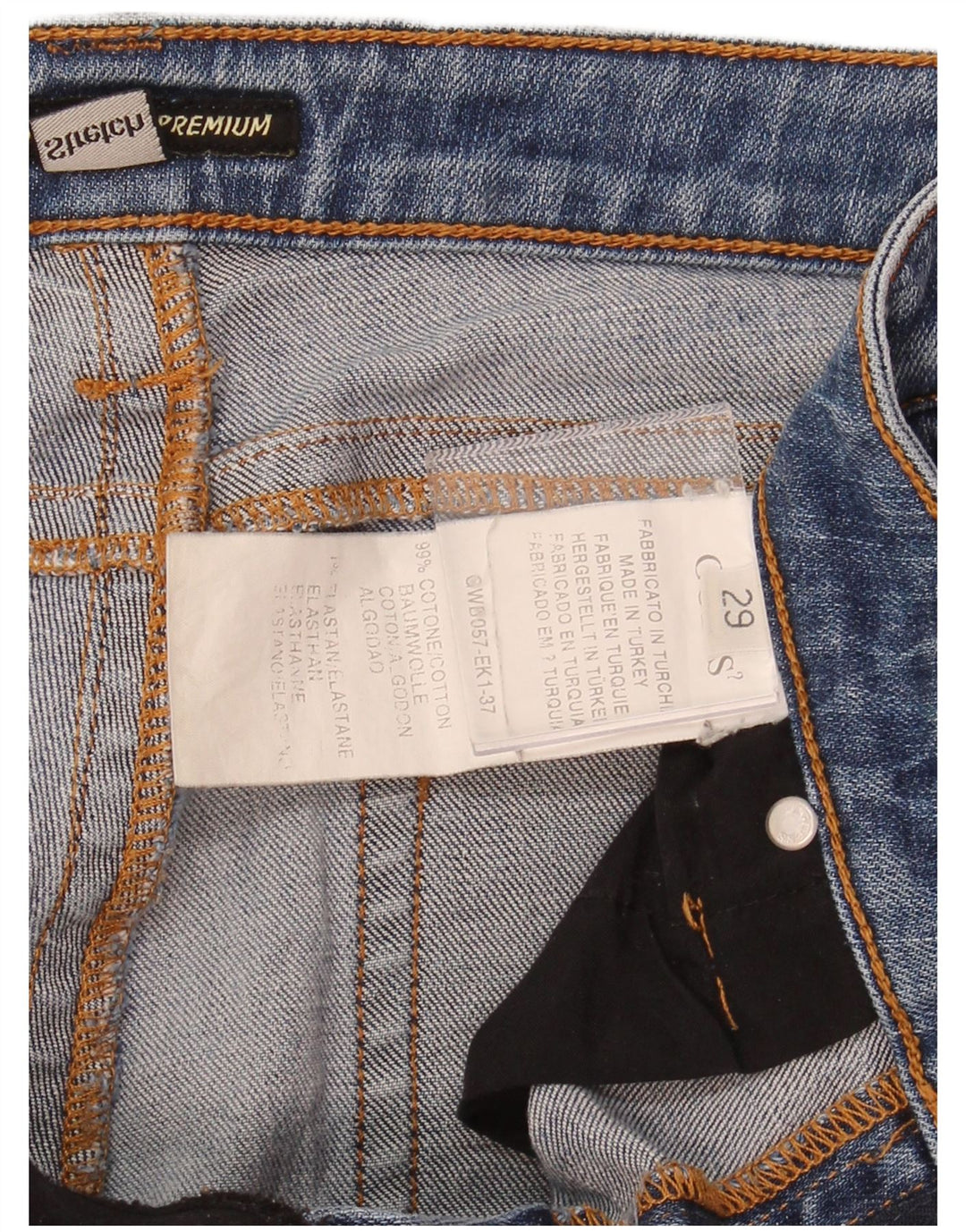 GUESS Ženske ravne traperice W29 L30 plavi pamuk