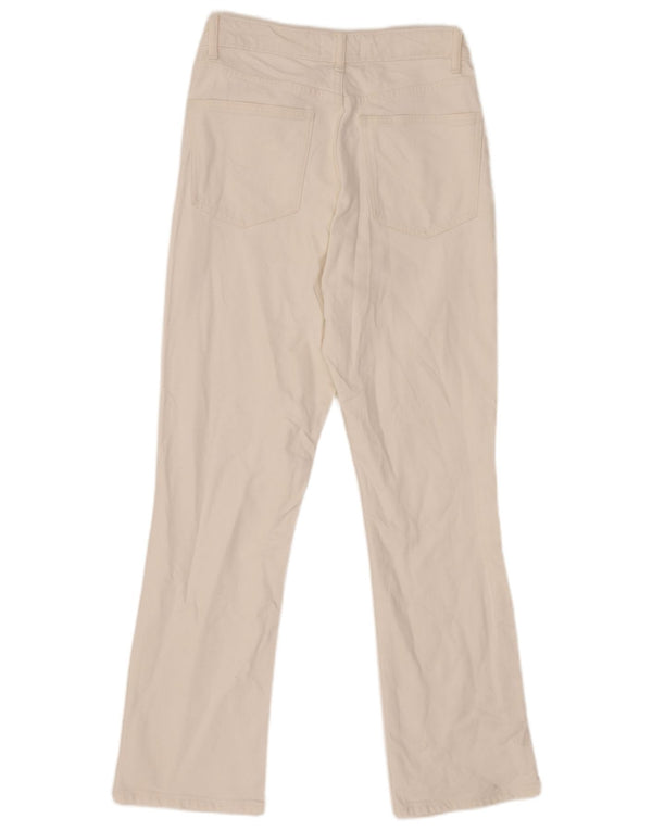 Zara Womens Straight Jeans EU 38 Small W28 L28 White Cotton