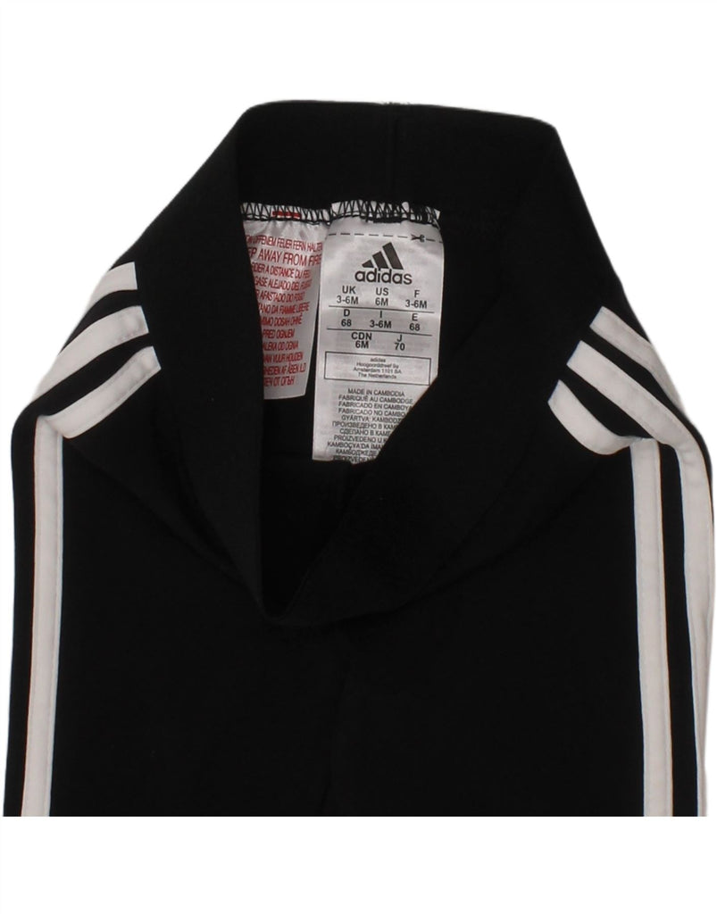 ADIDAS Baby Boys Tracksuit Trousers 3-6 Months Black Cotton Vintage Adidas and Second-Hand Adidas from Messina Hembry 