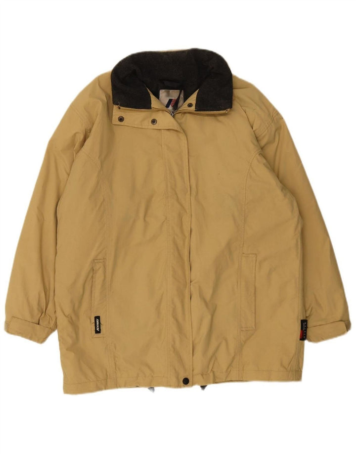 K-WAY Mens Windbreaker Jacket UK 40 Large Beige Polyester