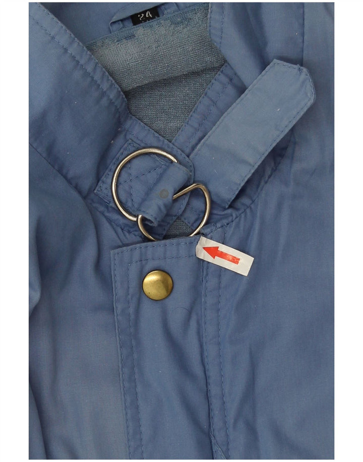 Vintage muška bomber jakna UK 38 srednje plavi poliester