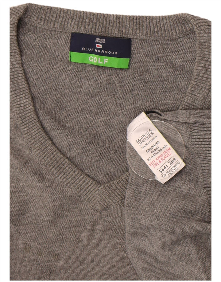 MARKS & SPENCER Muška plava lučka majica bez rukava UK 38/40 srednje siva