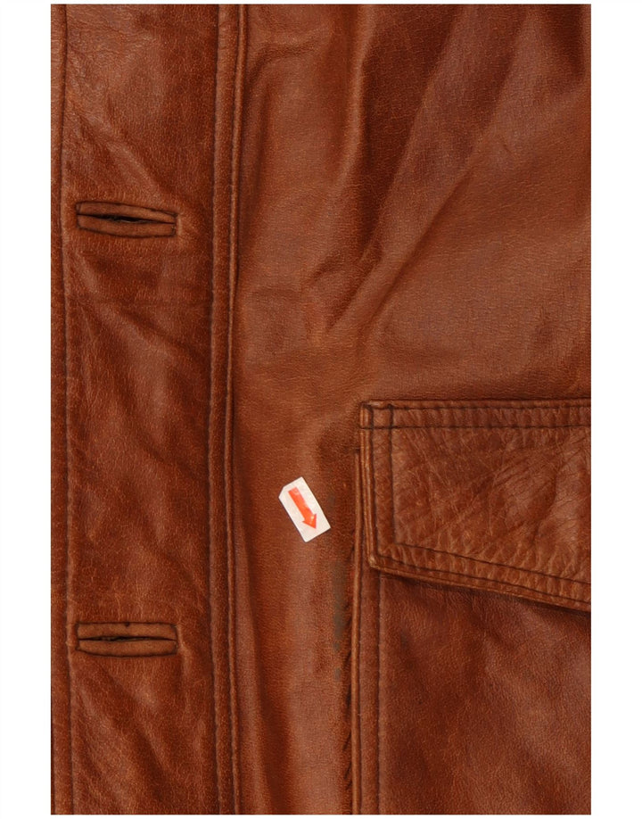 UNION RIVER muška kožna jakna UK 42 XL smeđa koža