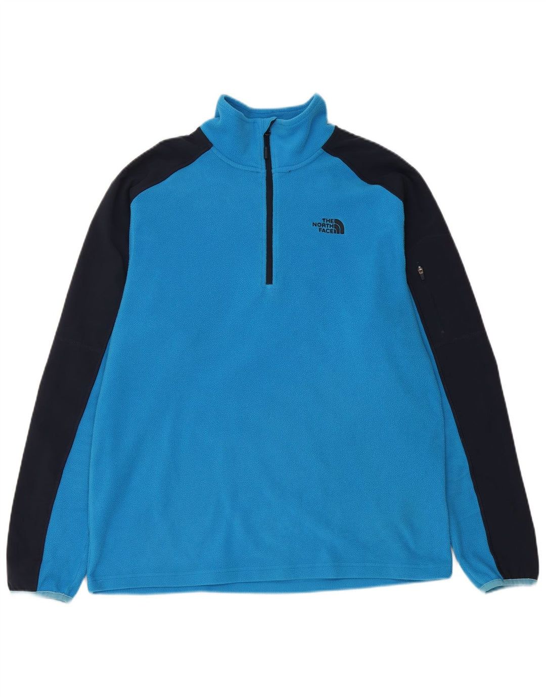 THE NORTH FACE Muški džemper od flisa s patentnim izrezom srednje plave boje