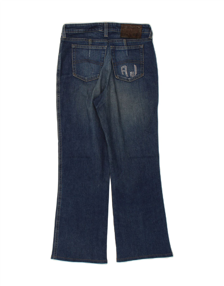 ARMANI Womens Bootcut Jeans W27 L26 Blue Cotton Vintage Armani and Second-Hand Armani from Messina Hembry 