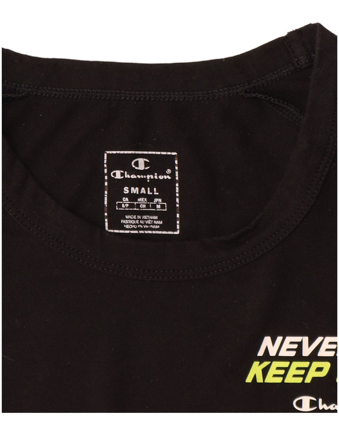 Muška majica s grafičkim motivima Champion, mala crna