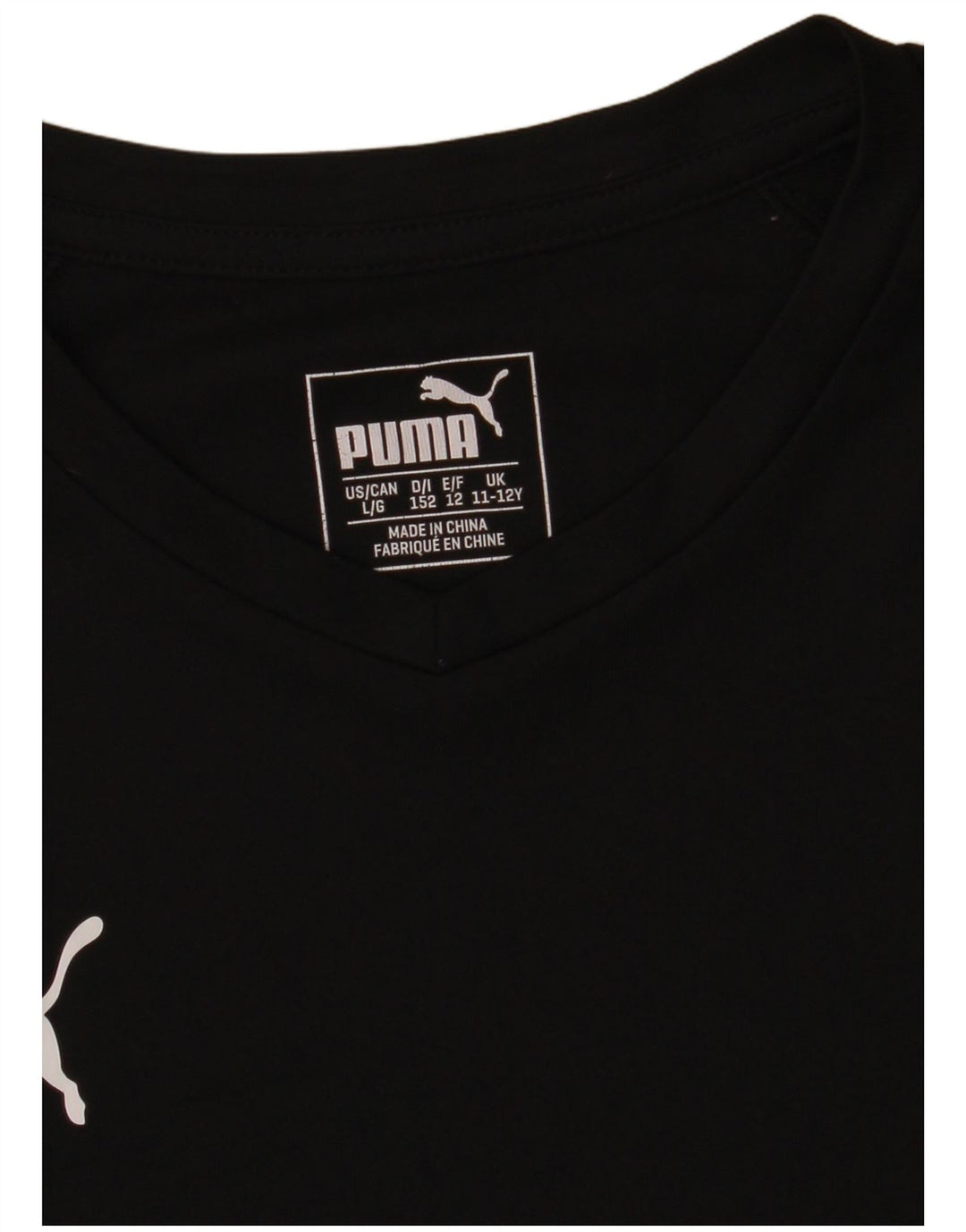 Puma majica kratkih rukava za dječake 11-12 godina crna poliester