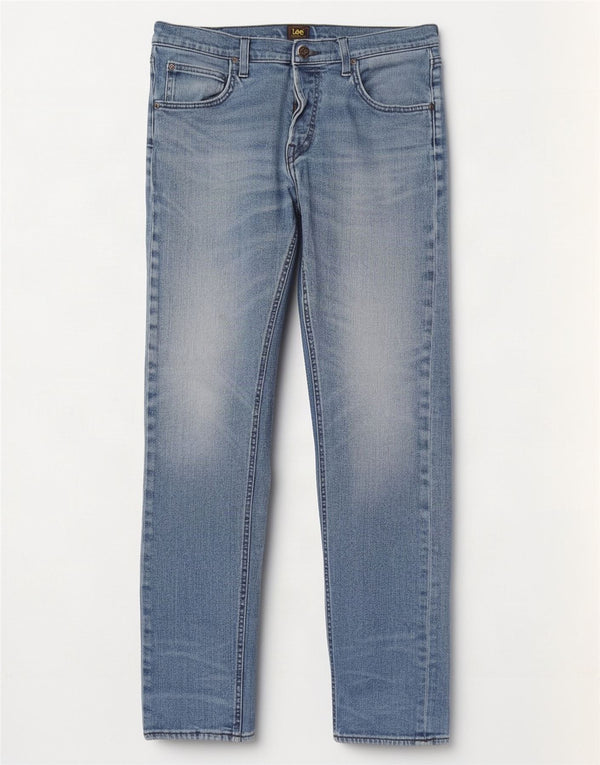 Lee Mens Daren Straight Jeans W34 L34 Plavi pamuk